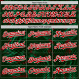 Custom White Red-Green Portugal Style Authentic Baseball Jersey