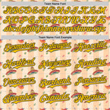 Custom Yellow-Black Cinco de Mayo Fiesta Mexican Sombrero Authentic Baseball Jersey