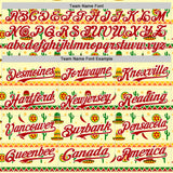 Custom Yellow Red-White Cinco de Mayo Cactus Mexican Folk Art Authentic Baseball Jersey