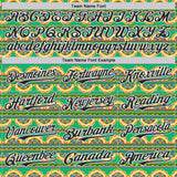 Custom Green Black-White Cinco de Mayo Tribal Floral Mexican Folk Art Authentic Baseball Jersey