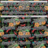 Custom Black-White Cinco de Mayo Sugar Skull Mexican Fiesta Cactus Authentic Baseball Jersey