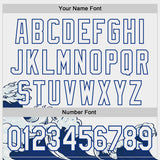 Custom White-Royal Japanese Wave Authentic Baseball Jersey