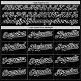 Custom Black-White USA 250 Flag Patriotic Army Authentic Baseball Jersey