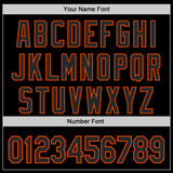 Custom Black-Orange USA 250 Tactical Soldier Flame Authentic Baseball Jersey