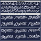 Custom Navy-White USA 250 American Flag Tactical Military Skull Authentic Baseball Jersey