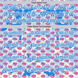 Custom Cream-Electric Blue Psychedelic Trippy Flow Line Authentic Baseball Jersey