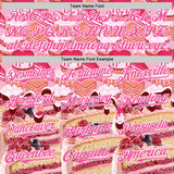 Custom Pink-White Ice Cream Cake Foodie Dessert Authentic Baseball Jersey