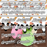 Custom White-Black Ice Cream Foodie Dessert Authentic Baseball Jersey
