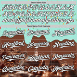 Custom Ice Blue White-Black Ice Cream Chocolate Foodie Dessert Authentic Baseball Jersey