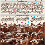 Custom Cream-Brown Ice Cream Chocolate Foodie Dessert Authentic Baseball Jersey