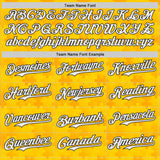Custom Gold White-Black Puzzle 3D Pattern Design Authentic Baseball Jersey