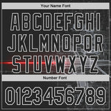 Custom Black-White Futurism Sci-Fi E-sports 3D Pattern Design Authentic Baseball Jersey