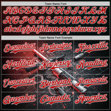 Custom Black Red-White Futurism Cyberpunk E-sports 3D Pattern Design Authentic Baseball Jersey