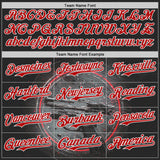 Custom Black Red-White Futurism Cyberpunk E-sports 3D Pattern Design Authentic Baseball Jersey