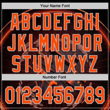 Custom Black Orange-Silver Futurism Cyberpunk E-sports 3D Pattern Design Authentic Baseball Jersey