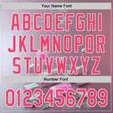 Custom Gray Neon Pink-White Futurism Cyberpunk E-sports 3D Pattern Design Authentic Baseball Jersey