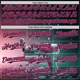 Custom Black-Pink Futurism Cyberpunk E-sports 3D Pattern Design Authentic Baseball Jersey