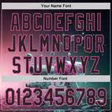 Custom Black-Pink Futurism Cyberpunk E-sports 3D Pattern Design Authentic Baseball Jersey