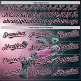 Custom Black-Light Pink Futurism Cyberpunk E-sports 3D Pattern Design Authentic Baseball Jersey