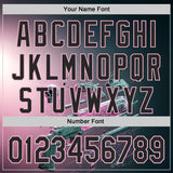Custom Black-Light Pink Futurism Cyberpunk E-sports 3D Pattern Design Authentic Baseball Jersey