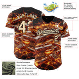 Custom Black-City Cream Futurism Cyberpunk Tech E-sports 3D Pattern Design Authentic Baseball Jersey