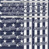 Custom Navy-White USA Flag Patriotic Split Stars and Stripes Authentic Baseball Jersey