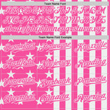 Custom Pink-White USA Flag Patriotic Split Stars and Stripes Authentic Baseball Jersey