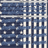 Custom Navy Cream-Light Blue USA Flag Patriotic Split Stars and Stripes Authentic Baseball Jersey
