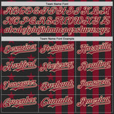 Custom Black Crimson-City Cream USA Flag Patriotic Split Stars and Stripes Authentic Baseball Jersey