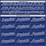 Custom Royal Black-White Two Tone USA Flag Sleeves Stars and Stripes Authentic Baseball Jersey