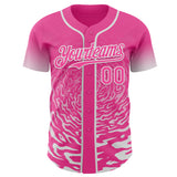 Custom Light Pink Sky Blue-White Ice Cream Waffle Foodie Dessert Authentic Baseball Jersey
