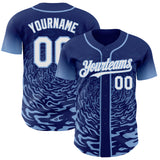 Custom Brown White-Gold Ice Cream Waffle Foodie Dessert Authentic Baseball Jersey