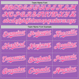 Custom Medium Purple Pink-White Ice Cream Waffle Foodie Dessert Authentic Baseball Jersey