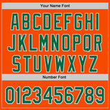 Custom Orange Kelly Green-White Ice Cream Waffle Foodie Dessert Authentic Baseball Jersey