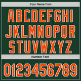 Custom Green Orange-White Ice Cream Waffle Foodie Dessert Authentic Baseball Jersey