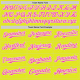Custom Neon Yellow Pink-White Ice Cream Waffle Foodie Dessert Authentic Baseball Jersey