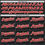 Custom Black Red-White Ice Cream Waffle Foodie Dessert Authentic Baseball Jersey
