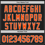 Custom Black Orange-White Ice Cream Waffle Foodie Dessert Authentic Baseball Jersey