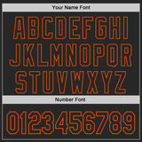 Custom Black Cream-Orange Fluid Wave Psychedelic Swirl Authentic Baseball Jersey