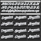 Custom Black White-Gray Fluid Liquid Wave Splatter Authentic Baseball Jersey