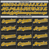 Custom Black Gold-White Fluid Liquid Wave Splatter Authentic Baseball Jersey