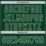Custom Green-Cream Fluid Liquid Wave Splatter Authentic Baseball Jersey