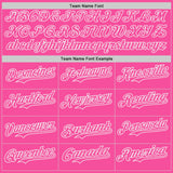 Custom Pink-White Fluid Wave Splatter Gradient Authentic Baseball Jersey