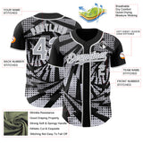 Custom Black Gray-White Lightning Gradient Dot Authentic Baseball Jersey