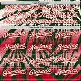 Custom Green Cream-Red Lightning Gradient Dot Authentic Baseball Jersey