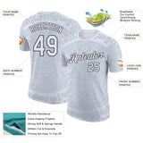 Custom White-Black Tribal Ethnic Aztec Sun Stone 3D Pattern Performance T-Shirt