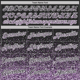 Custom Black Light Purple-White Colorful Sparkle Gradient Dots Performance T-Shirt