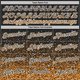 Custom Black Bay Orange-White Colorful Sparkle Gradient Dots Performance T-Shirt