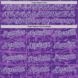 Custom Purple Medium Purple-White Geometric Cyber Starburst Authentic Baseball Jersey