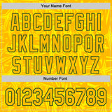 Custom Gold Light Yellow-Green Geometric Cyber Starburst Authentic Baseball Jersey